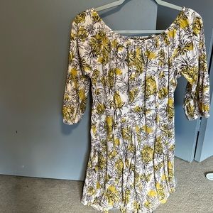 Off shoulder flowy tunic  dress